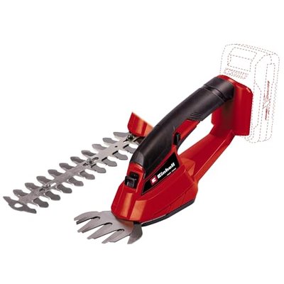 Einhell Akku-Gras- und Strauchschere GC-CG 18 Li-Solo Power X-Change (18 V, 100 mm / 200 mm Schnittlänge, wechselbares G