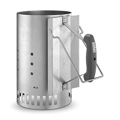 Weber Anzündkamin, Rapidfire Starter - Groß (32cm Höhe), kompakter Grillanzünder mit zwei Griffen, für alle Holzkohlegri