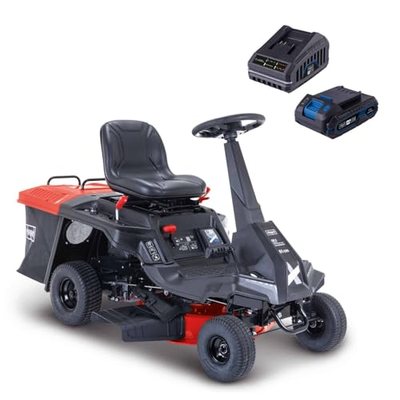 Scheppach Benzin Rasentraktor Aufsitzmäher MR225-61 | 6PS | E-Start | Schnittbreite 61cm | Schnitthöhe 35-75mm | 150L Fa