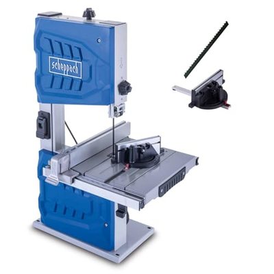 Scheppach Bandsäge HBS261 mit 2 Schnittgeschwindigkeiten 720 & 1000 m/min | Durchlasshöhe/breite 130/245mm | Tischve
