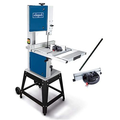 Scheppach HBS400 Bandsäge 315 mm mit Ersatzsägeband und Querschneidlehre, 230 Volt, Motorleistung 750 Watt, max. Durchla