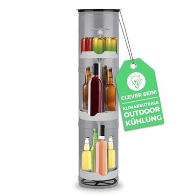 EASYmaxx Flaschenkühler Outdoor | Flaschen- und Dosen-Kühler | Erdloch Bierkühler | Bis zu 13 Flaschen & Dosen (0,33