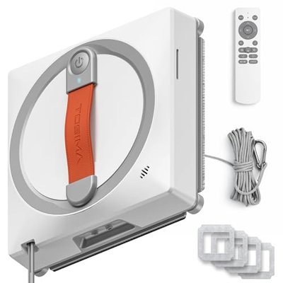 Tosima Fensterputzroboter WA9C Pro, Fensterroboter mit 4 Sprühdüsen, 6 Reinigungsmodi mit intelligenter Wegplanung, Extr