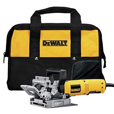Dewalt 600 Watt Lamellendübelfräse DW682K (zum Erstellen von Flachdübelverbindungen in Holz u. Holzwerkstoff, max. Fräst