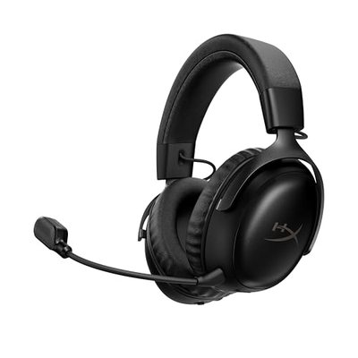 HyperX Cloud III S – Kabelloses Gaming-Headset, Multiplattform, 2,4 GHz, Bluetooth, Akkulaufzeit bis zu 120 Stunden, 2,4