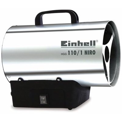 Einhell Heißluftgenerator HGG 110/1 Niro (DE/AT) (Heizmantel aus verzinktem Stahlblech, Gehäuse aus Nirostablech, Piezoz