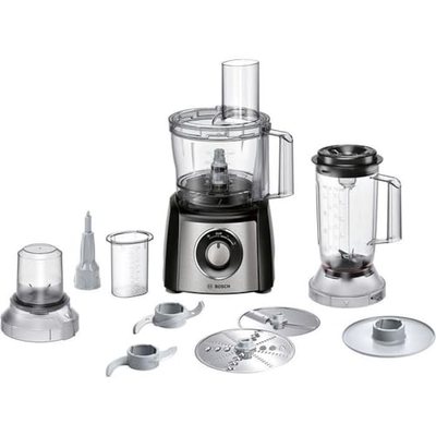 Bosch Kompakt-Küchenmaschine Multi Talent 3, 50 Funktionen, 2,3 l Schüssel, Mixer, spülmaschinengeeignet, Universalzerkl