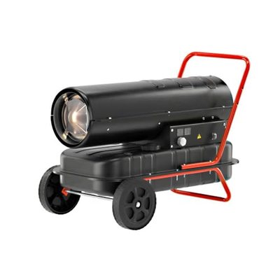 YATO Diesel direkte Heizkanone Ölheizgebläse 30KW Heizgerät Bautrockner Bauheizer Dieselheizer Heizgebläse 38L Tank mit