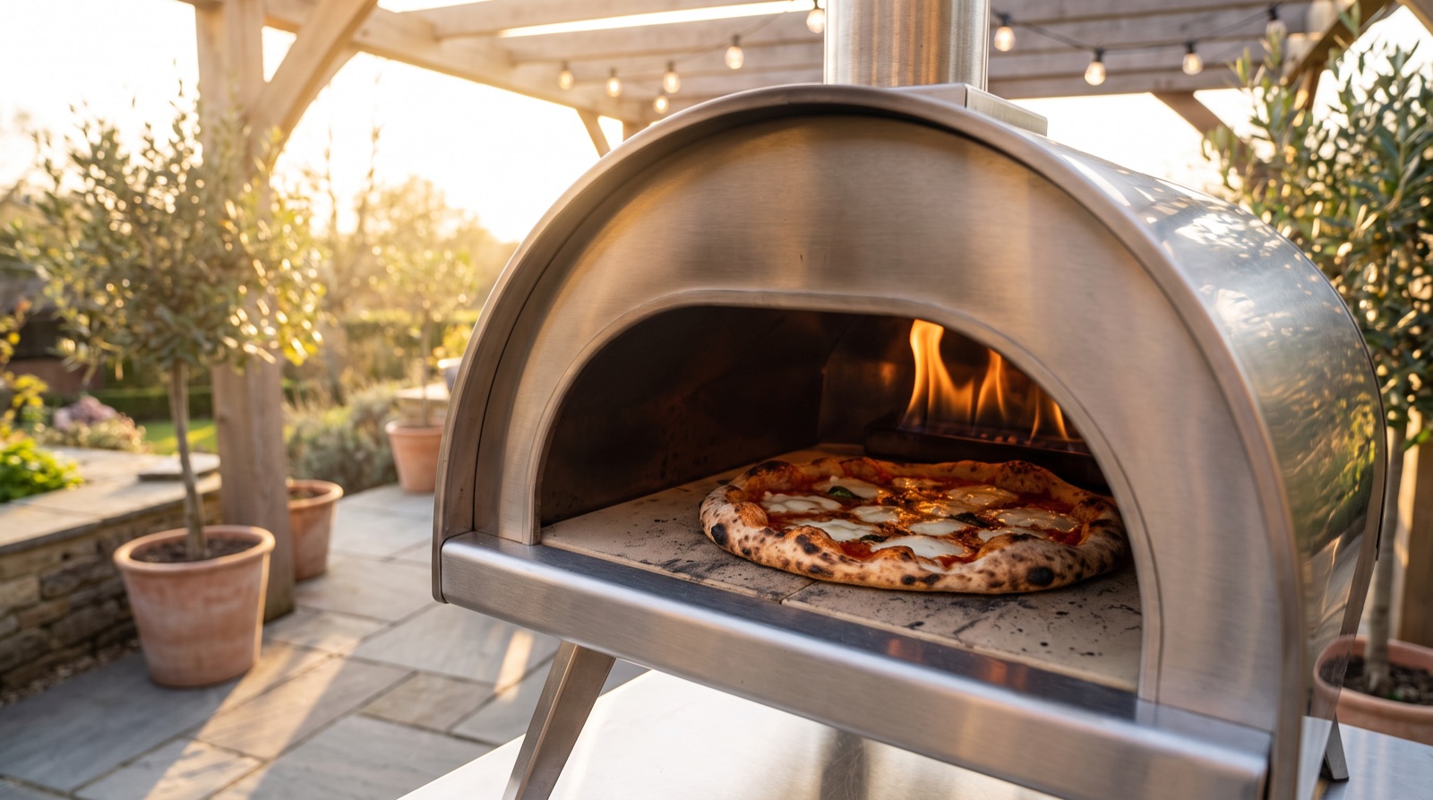 Ein echter Pizzaofen erreicht 400 bis 500 °C – so wird die Pizza in gut einer Minute knusprig, wie beim Italiener.