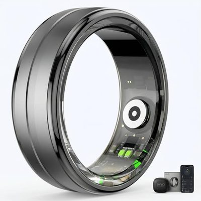 IVYO Smart Ring – Premium Gesundheitsring & Fitness Tracker ohne ABO – 24/7 Messung von Schlaf, Herzfrequenz, HRV, S
