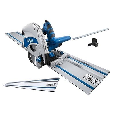 Scheppach Tauchsäge PL75 inkl. 1400mm Führungsschiene Handkreissäge | 1600W Leistung | Schnitttiefe 75mm | SägeblattØ 16