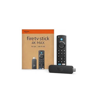 Amazon Fire TV Stick 4K Max (neueste generation), unterstützt Streaming über Wi-Fi 6E, Ambient-TV, finde Serien schnelle