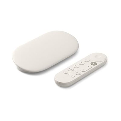 Google TV Streamer 4K – entspannte Unterhaltung durch schnelles Streaming und Fernbedienung mit Sprachsuche – Filme, Ser